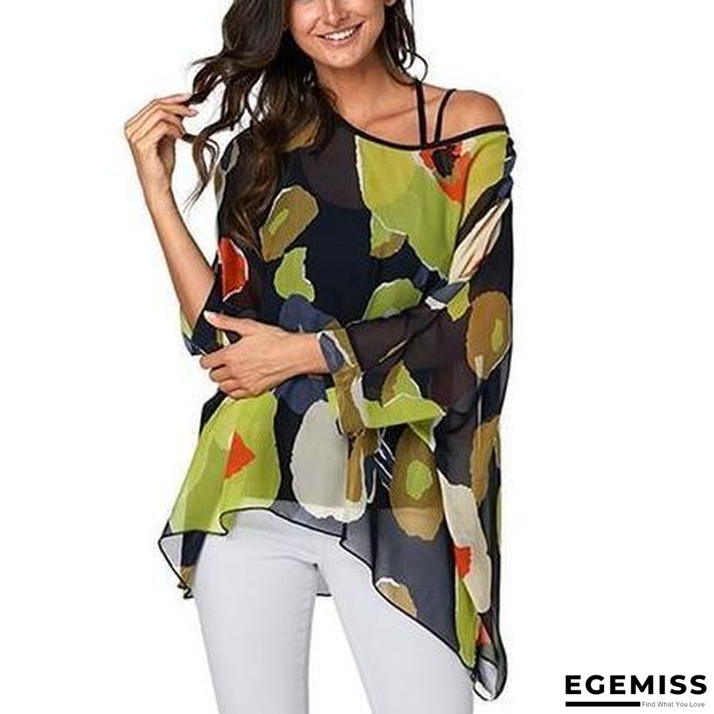 6XL Plus Size Women Batwing Sleeve Casual Chiffon Tops Blouses | EGEMISS