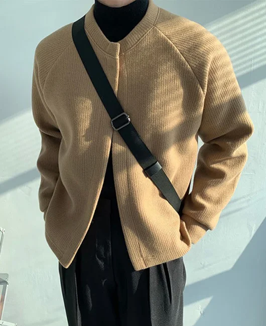 Casual Solid Color Long Sleeve Cardigan Sweater Okaywear