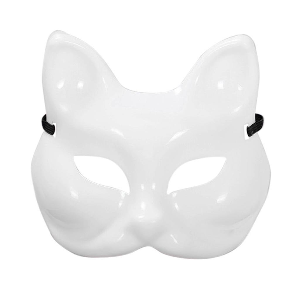 

Blank Plastic Fox Face Mask DIY Handmade Costume Party Cosplay Decoration, 501 Original