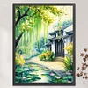 Willow Cottage-14CT Stamped Cross Stitch 45*60cm/17.72*23.62in (Big Size) tapestrymarket