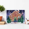 Diamond Painting -DIY Round Drill Christmas Gingerbread Shop