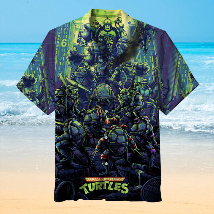 teenage mutant ninja turtles hawaiian shirt