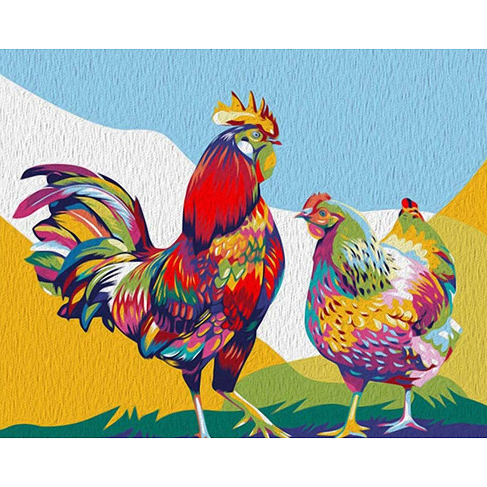 

Rooster - Round Drill Diamond Painting - 40*30CM, 501 Original