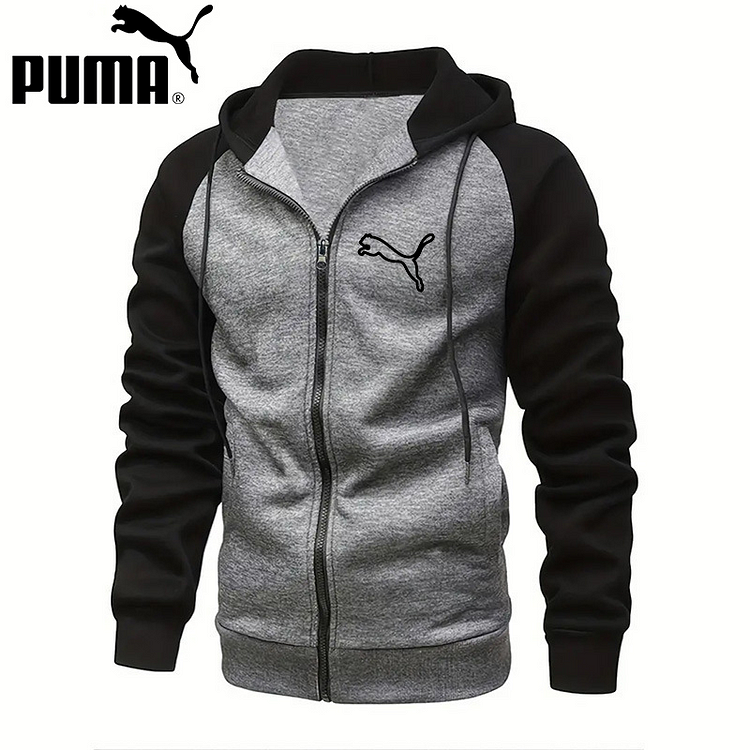 PUMA 2024 nowy jesienny płaszcz zapinany na zamek sweter codzienny top z kapturem