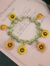 Vintage Sunflower Van Gogh Series Bracelet