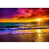Sunset At The Seaside - 11CT Counted Cross Stitch - 46*36cm - Natural