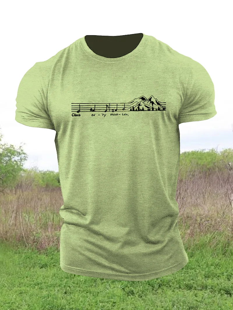 Music Mountain Cotton Short Sleeve Shirt in  mildstyles