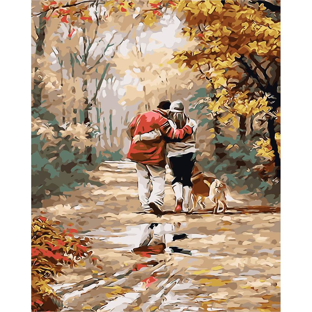 

40*50CM Paint By Numbers-Loving Couple, 501 Original