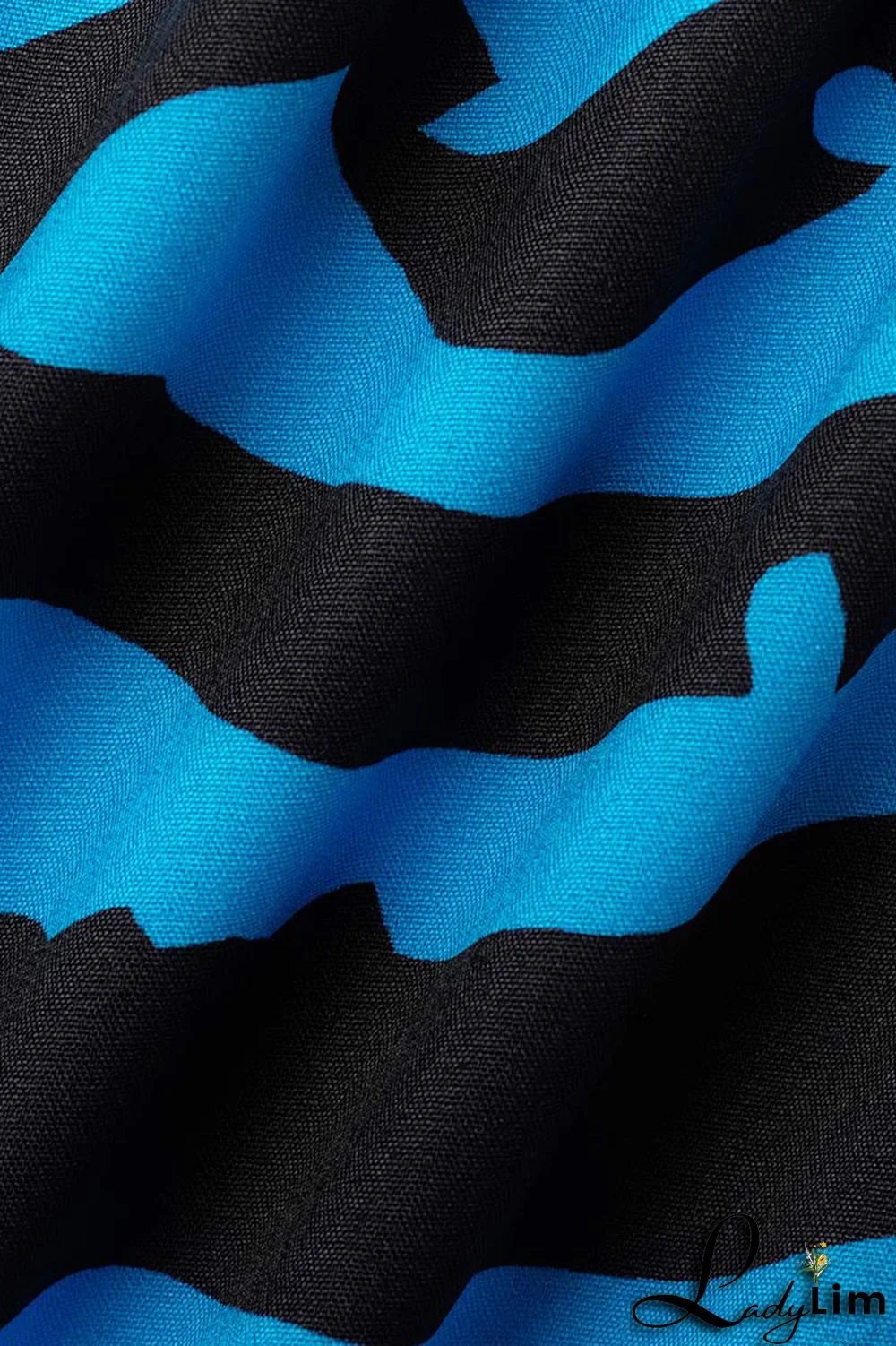 Cream White Fashion Casual Print Slit Turndown Collar Shirt Dress