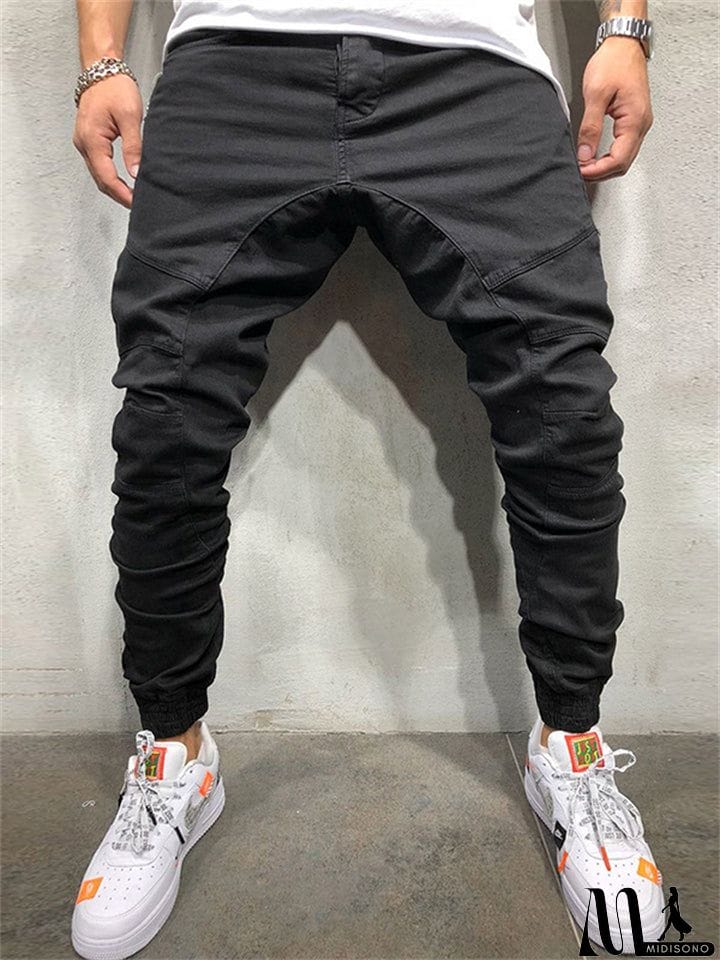 MidiSono - Stylish Simple Comfort Fit Pants for Men