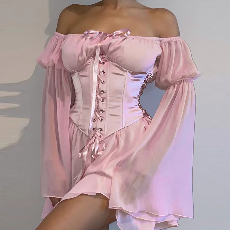 Flexehag™ Satin Underbust Corset with Hip Ties