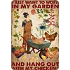 Gardening Girl I Just Want To Work In My Garden - Vintage Metal Signs - 20*30cm/30*40cm - Garden