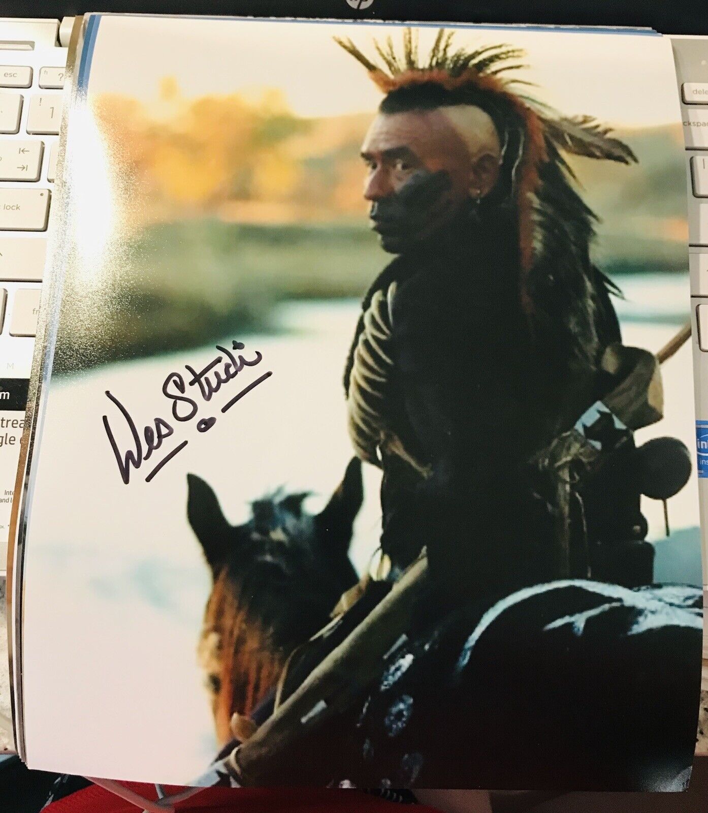 Wes Studi autographed signed 8x10 Photo Poster painting Beckett BAS COA Geronimo Dances Wolves C