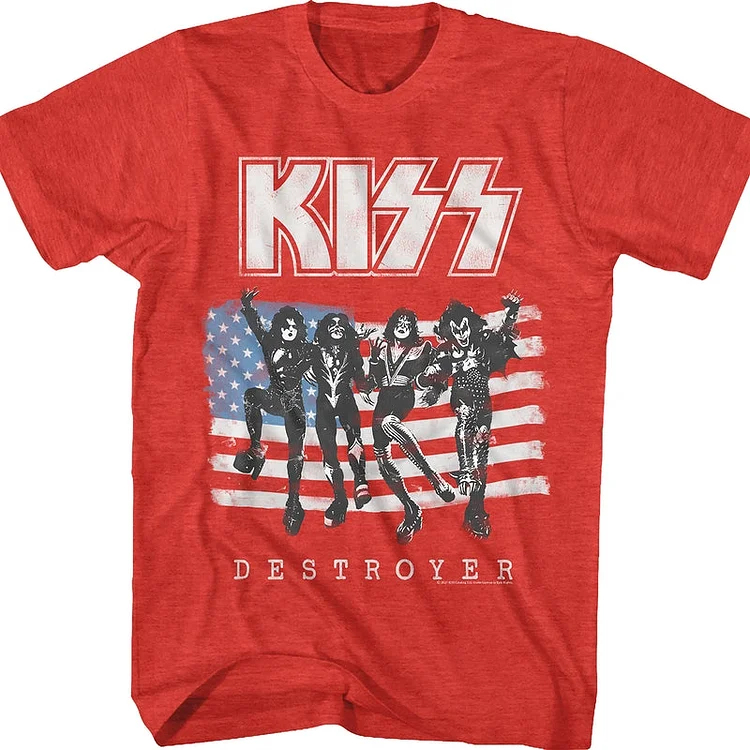 Destroyer Flag KISS T-Shirt
