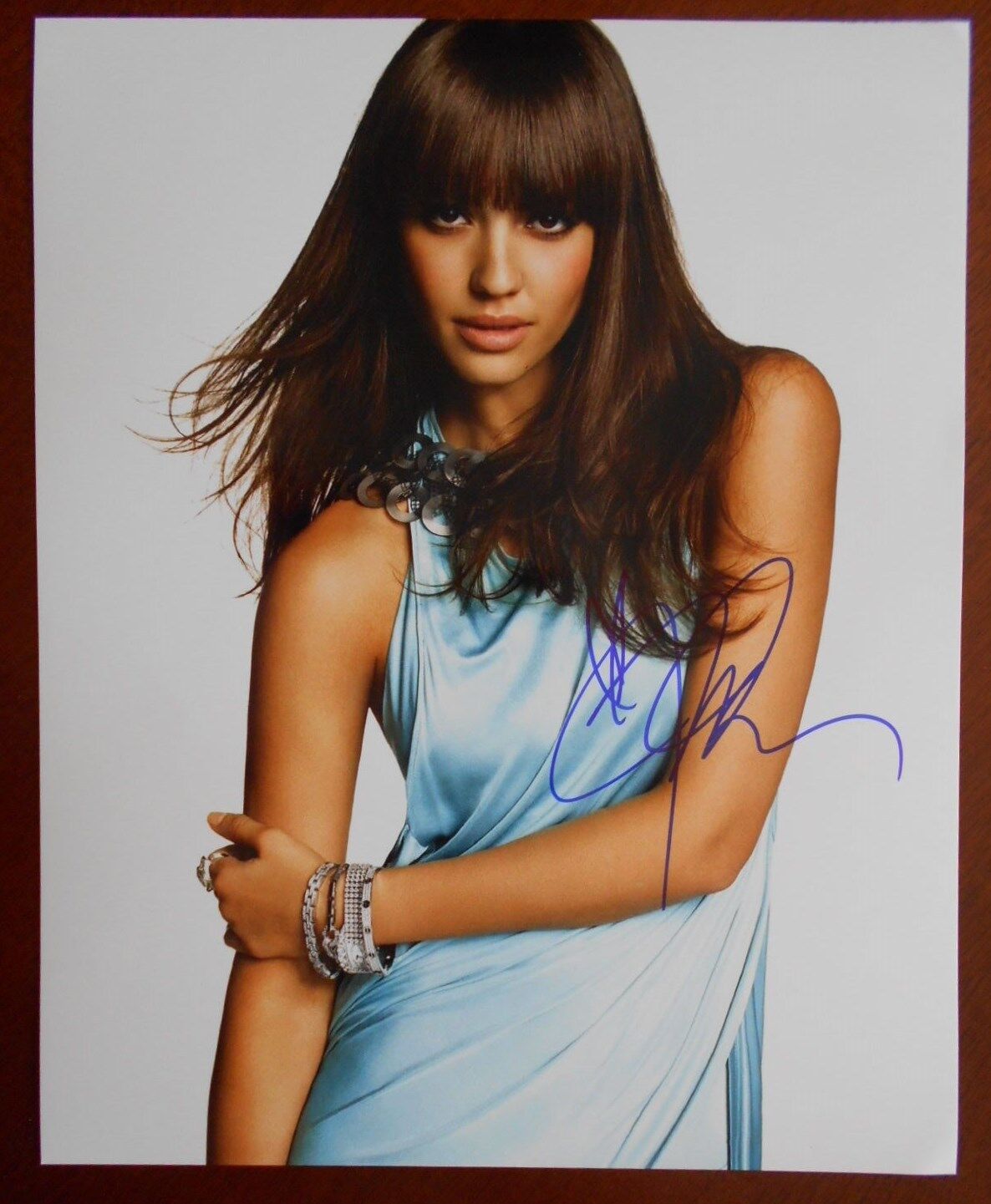 Jessica Alba 8x10 Autographed Photo Poster painting W/COA