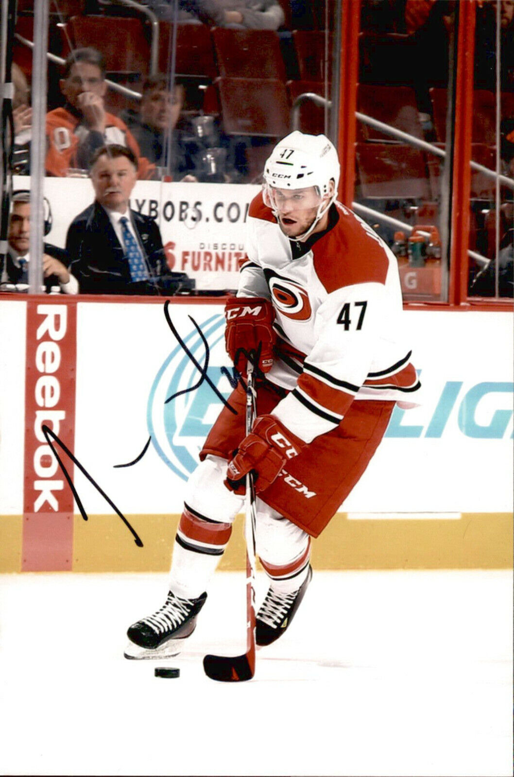 Michal Jordan SIGNED autographed 4x6 Photo Poster painting CAROLINA HURRICANS