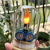 Handmade Circuit LED Art Lamp With Glass Dome