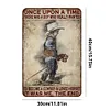 Cowboy - Panneaux en &eacute;tain m&eacute;tallique(30*40cm)