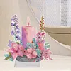 【Clearance Sale】DIY Cles Pink Flowers-Diamond Painting Ornaments（Single-Sided)