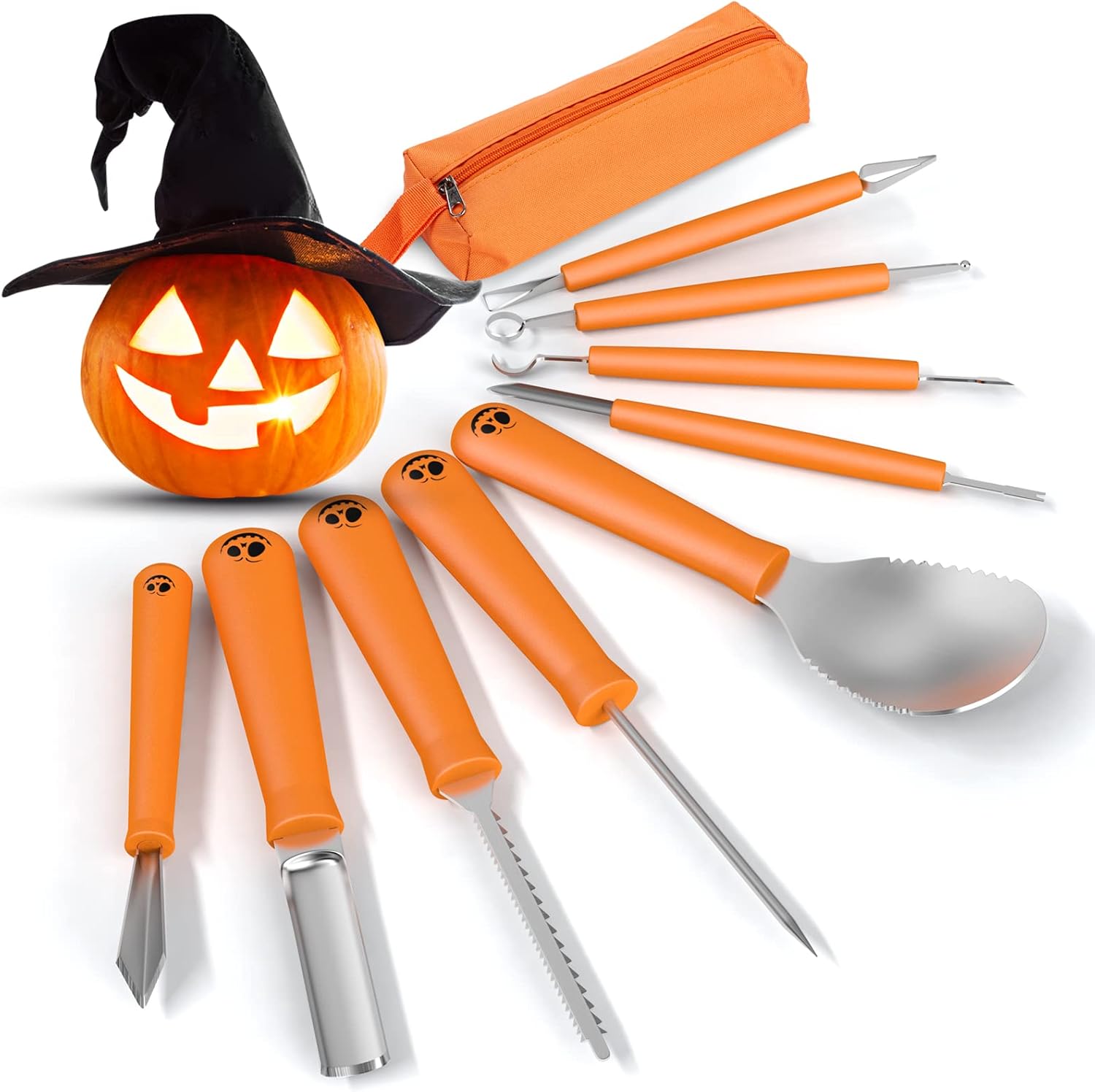 Shuttle Art35 Pcs Halloween Pumpkin Carving Kit 11 Pcs Professional | Desertcart