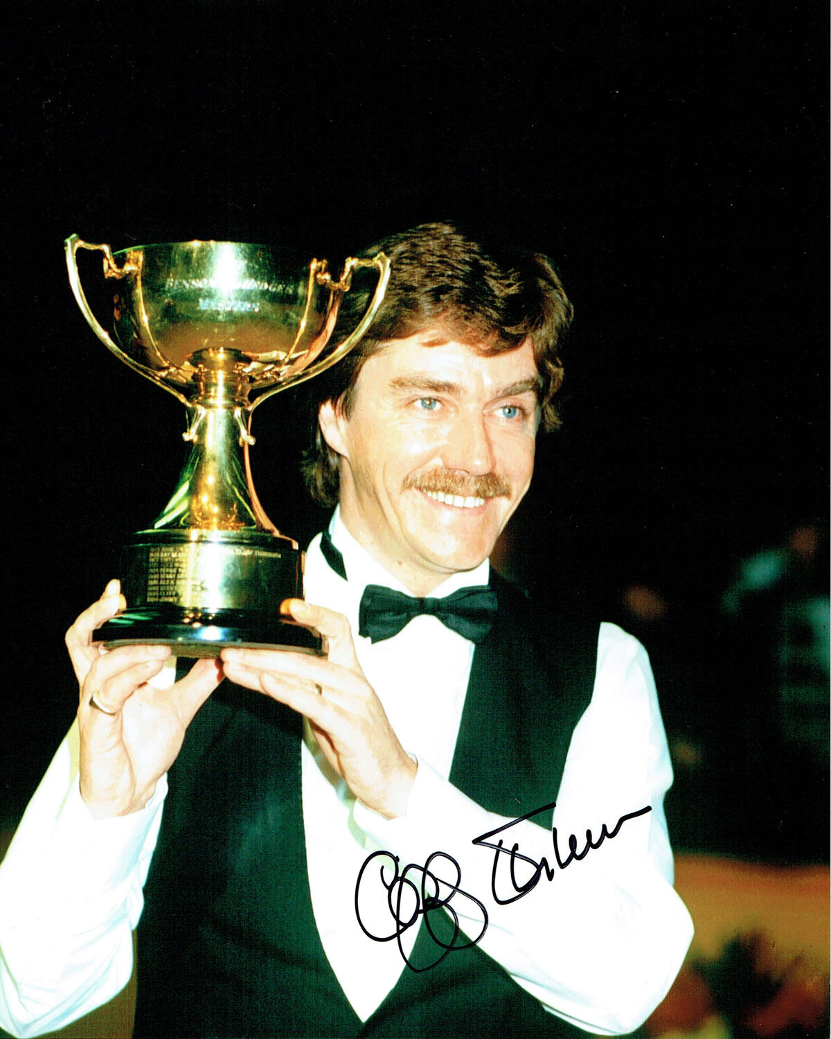 Cliff THORBURN Signed Autograph 10x8 SNOOKER Portrait Photo Poster painting AFTAL COA