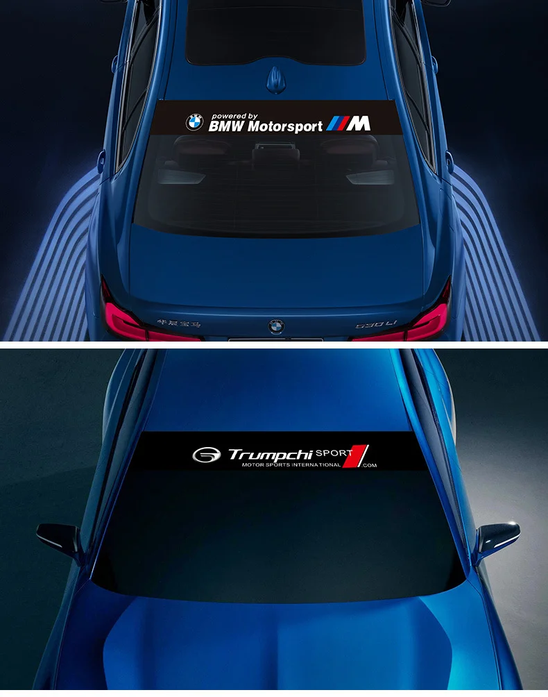 Car front windshield personalized fashion sports decorative stickers