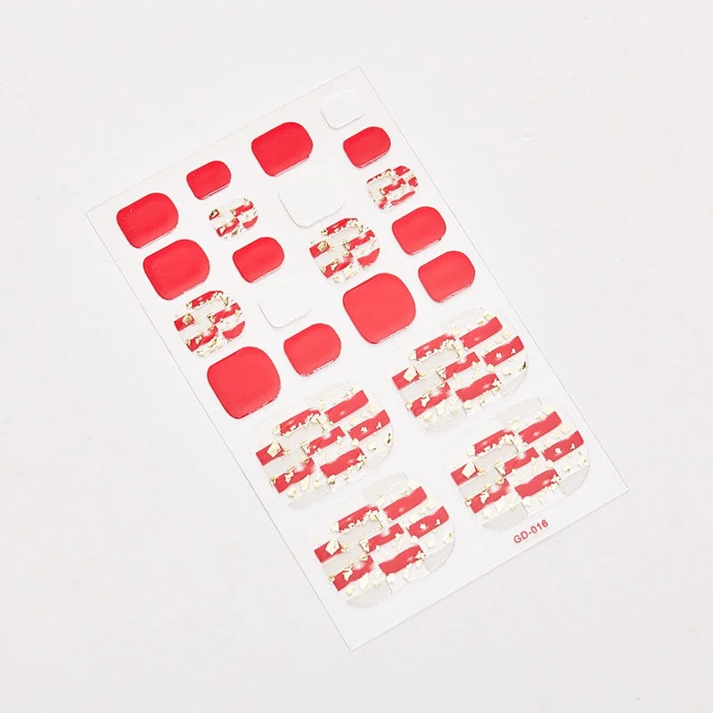 22 Tips/Sheet Designer Nail Decals Full Cover Nail Stickers Nail Designs Full Beauty Nail Art Stickers Creative Nail Decoration