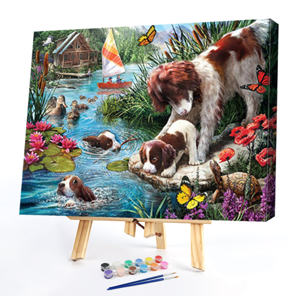 

50*40CM - Paint By Numbers - Dog, 501 Original