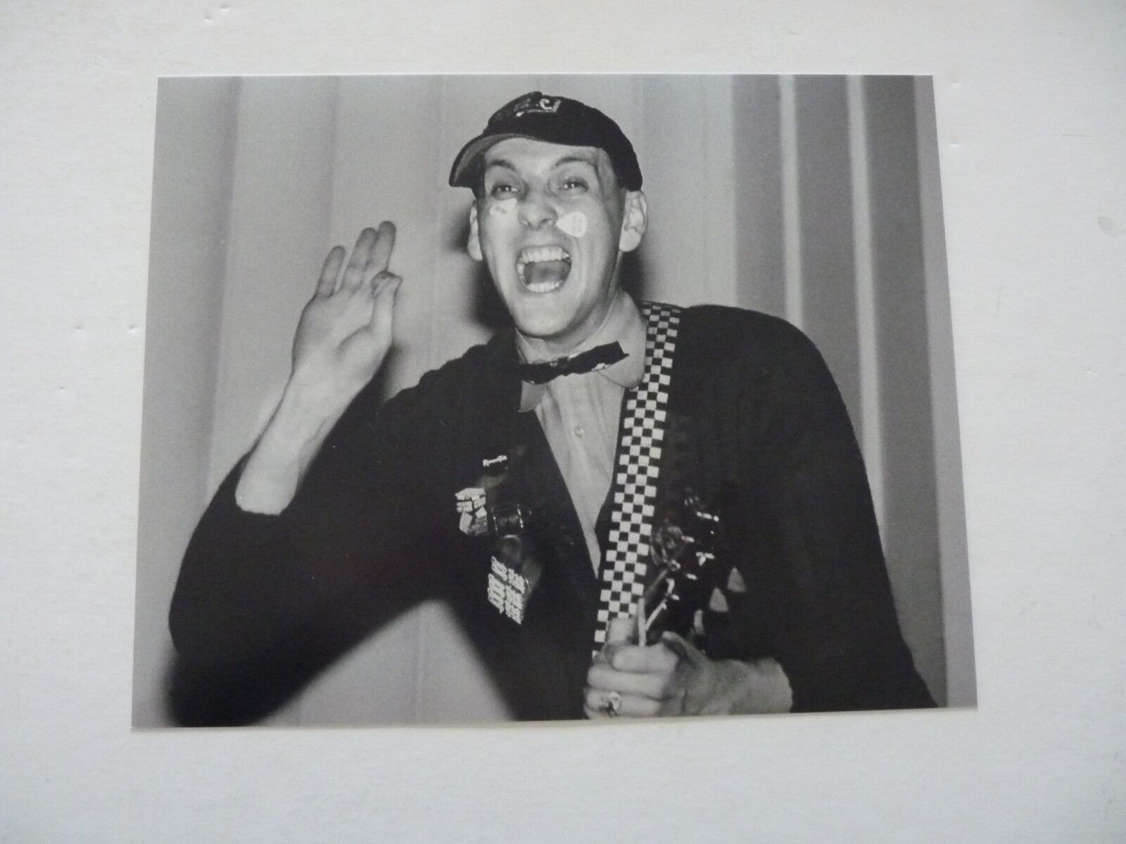 Rick Nielsen Cheap Trick 8x10 B&W Promo Photo Poster painting