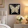 (30x30cm)Butterfly DIY Pearl Painting Art With Inner Frame Handmade Pearl Material Art Kit Living Room Decor