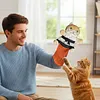 Cat Puppet Wrestler with Protective Sleeve Stuffed Animal Plush Cat Hand Glove Play & Enrichment for Boredom Busting Training and Exercise