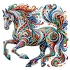 (Multistyle) Cheval Magnifique Forme Spéciale Diamant Peinture 30X30CM