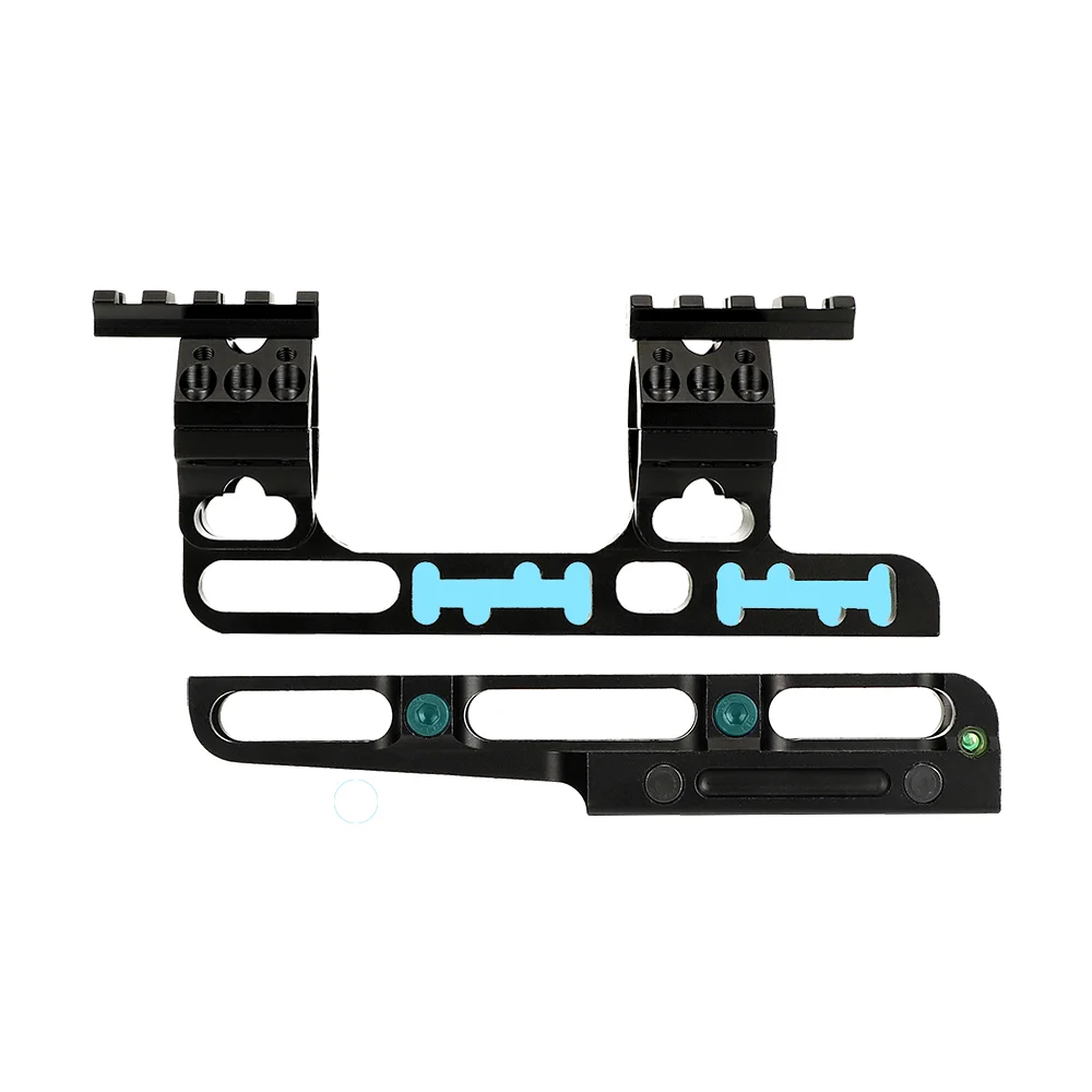 ohhunt®Adjustable One Piece Scope Rings 25.4mm/30mm Dual Rings Removable Scope Mount With Bubble Level Picatinny Rail Scope Accessories