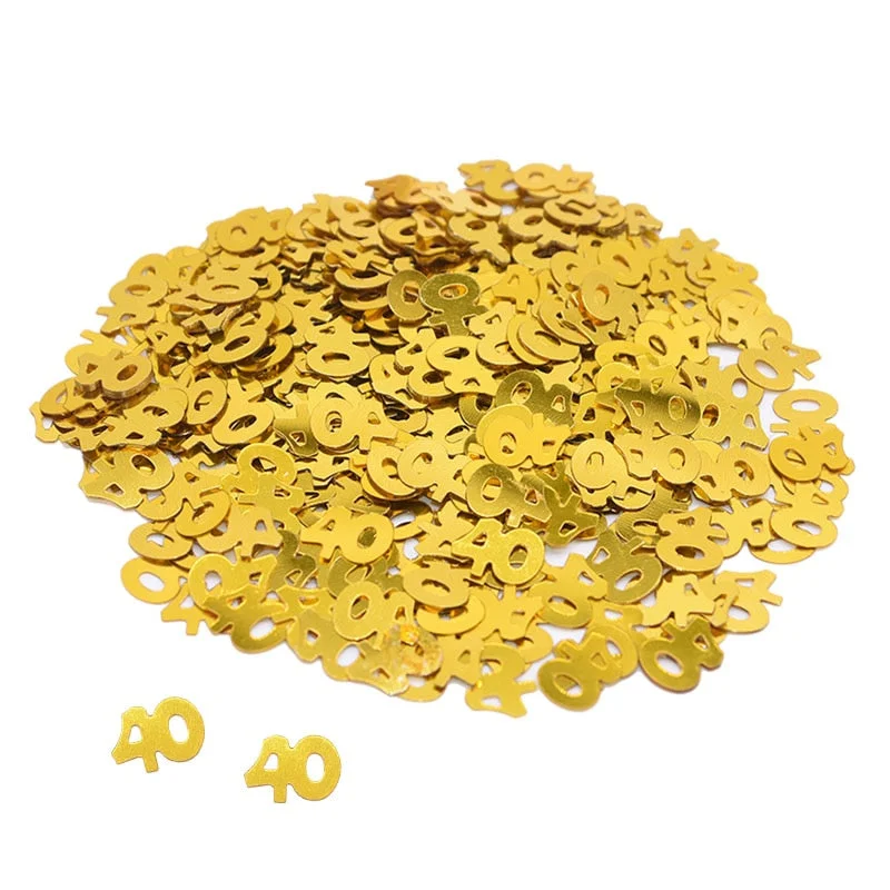 15g Gold Happy Birthay Confetti Happy Birthday Party Decoration Baby Shower Wedding Engagement Party Table Scatters Decorations