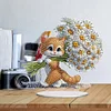 Diamond Painting Acrylic Daisy Orange Cat Desktop Diamond Painting Art Kits for Adults