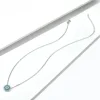 925 Sterling Silver Blue Rhythm Necklace Pendant Necklaces