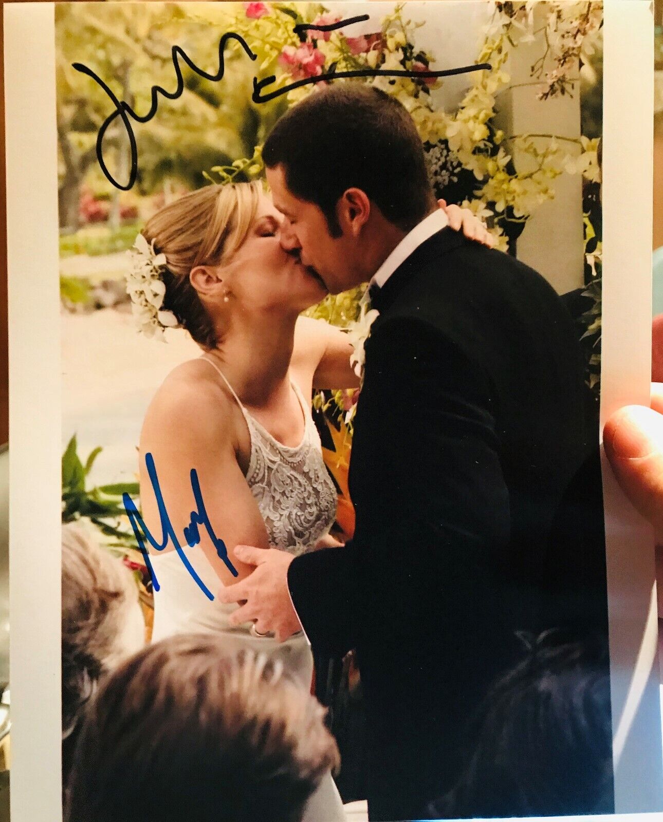Lost autographed Photo Poster painting signed 8X10 #3 Matthew Fox Julie Bowen