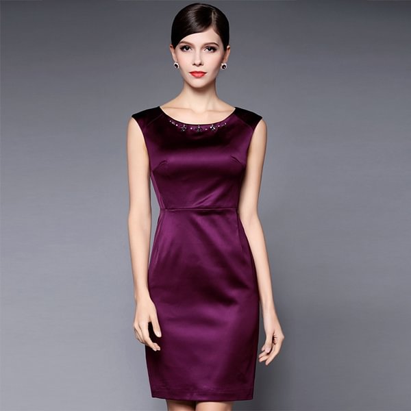Fashion Sleeveless Office Dress Hip Vest Tight Skirt Dress New Style - BlackFridayBuys