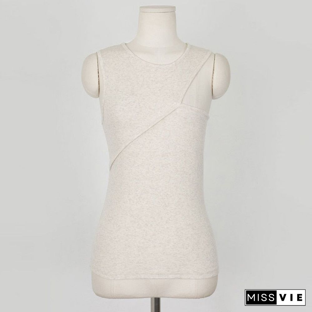 Aossviao neck summer knit top sleeveless women sexy basic shirt white off shoulder ribbed