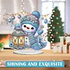 (US Local)Snowman Print DIY Desktop Diamond Art Kits for Home Office Desktop Decor