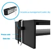 2-Tier Monitor Stand Riser with Phone Holder & Cable Management for Home Desktop