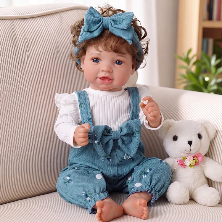 Babeside Smiling Reborn Baby Vead 20" Little Infant Girl Heartwarming Gift Timeless Emotional Moments