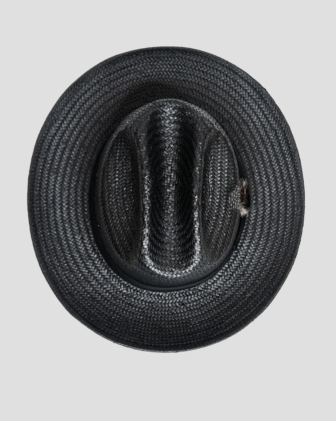 Clearance-Miller Ranch Fedora -- Patriotic Straw [BUY 2 FREE SHIPPING & BOX PACKING]