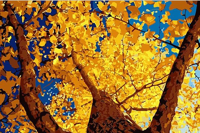 

Autumn Ginkgo – Paint By Numbers - 40*50CM, 501 Original