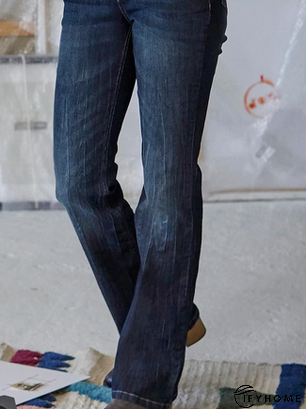 Plain Casual Loose Jeans | IFYHOME