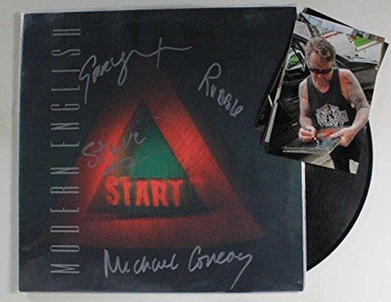 Modern English Band Signed Autographed Stop Start