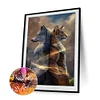 Diamond Painting-DIY Full Round Drill Wolf Tiger(45*35 CM)