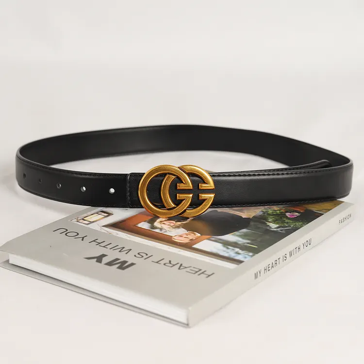 6484 Women\'s Fashion Classic Metal Buckle Leather Belt With Jeans wolksprong Women main image 4