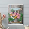 [Stock limité - Peinture diamant]Bouquet sur chaise-partiel spécial diamant peinture-30 * 40cm