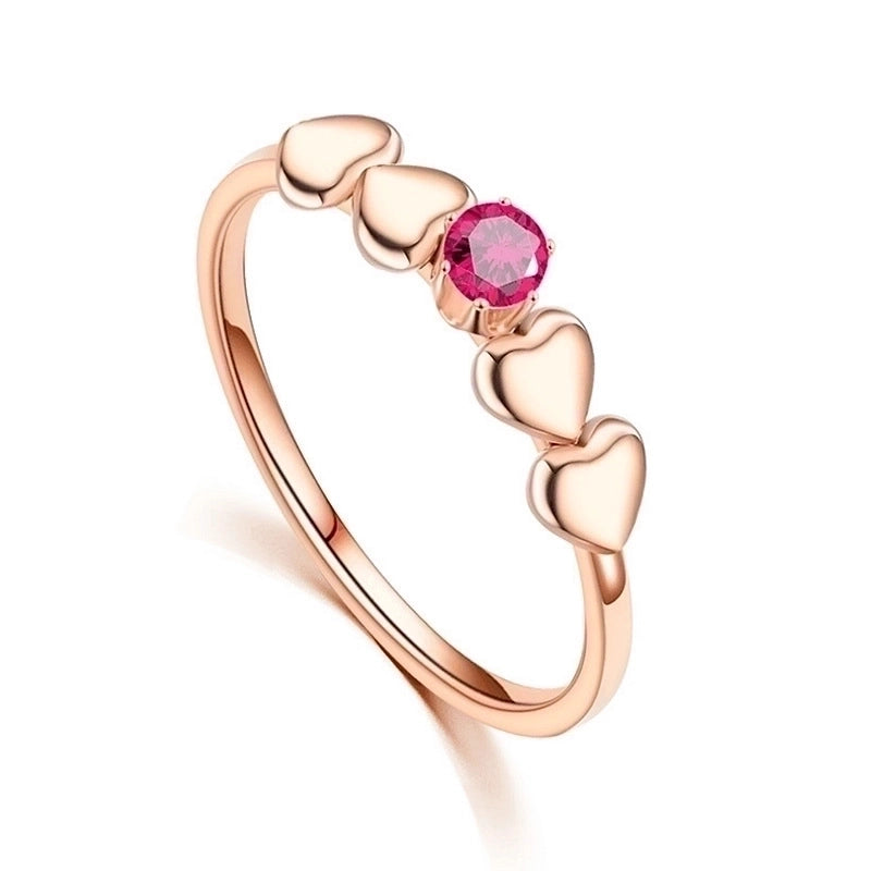 Lady Heart Stainless Steel Artificial Gemstones